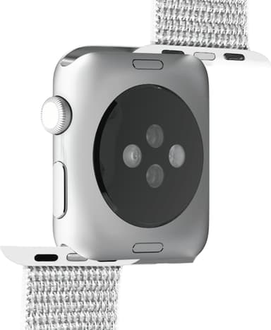Puro nylon urrem til Apple Watch 38/40/41mm (Ice White)