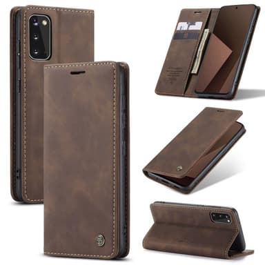 CaseMe Smart FlipCase Samsung Galaxy S20 (SM-G981F)  - kaffe