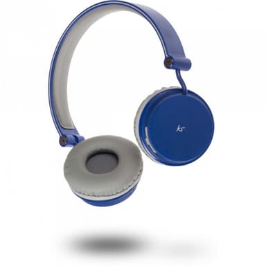 KITSOUND Hovedtelefon On-Ear Metro Trådløs Blå Mic