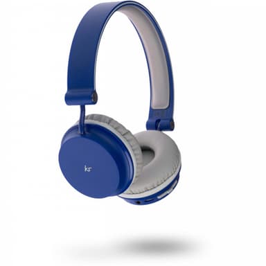 KITSOUND Hovedtelefon On-Ear Metro Trådløs Blå Mic