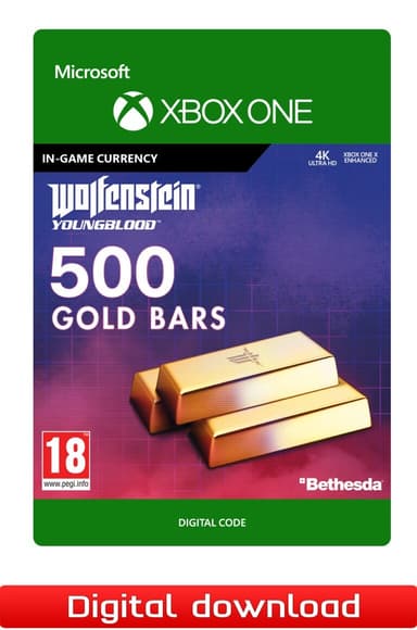 Wolfenstein Youngblood 500 Gold Bars - XBOX One