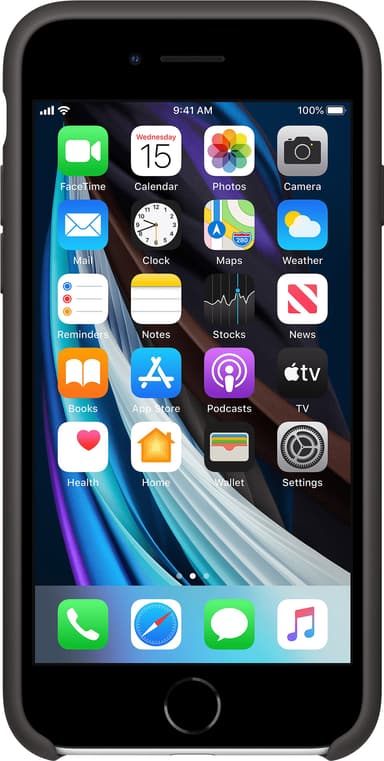 iPhone SE Gen. 2 silikonecover (sort)