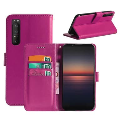 Wallet Cover 3-kort Sony Xperia 1 II  - lyserød