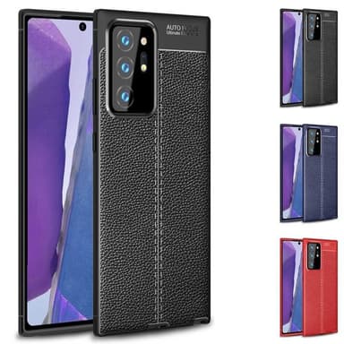 Lædermønstret TPU cover Samsung Galaxy Note 20 Ultra  - sort
