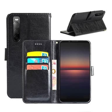 Wallet Cover 3-kort Sony Xperia 10 II  - sort