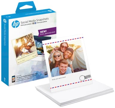 HP Social Media Snapshots fotopapir - 25 ark
