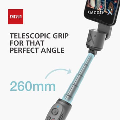 Zhiyun Smooth-X Essential Combo gimbal til smartphones (grå)