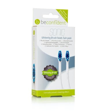 2-pak Sonic tandbørstehoveder Whitening Hvid