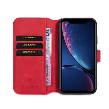DG-Ming Wallet 3-kort Apple iPhone 12 mini (5.4")  - rød