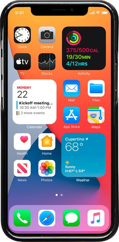 Dbramante1928 Lynge cover med pung til iPhone 12/12 Pro (sort)
