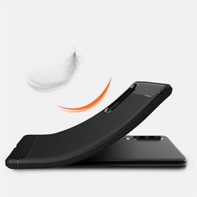 SKALO Huawei P30 Armor Carbon Stødsikker TPU-cover - Grå