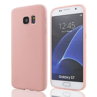 SKALO Samsung S7 Ultratynd TPU-skal - Pink