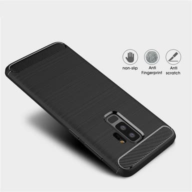SKALO Samsung S9 Plus Armor Carbon Stødsikker TPU-cover - Rød
