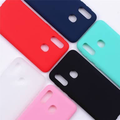 SKALO Samsung A20e Ultratynd TPU-skal - Rød