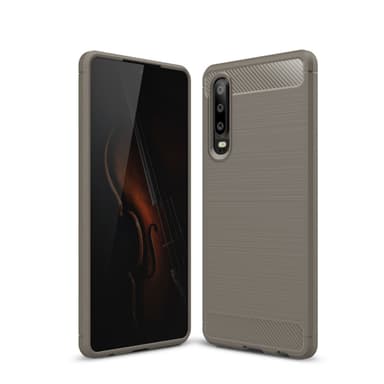 SKALO Huawei P30 Armor Carbon Stødsikker TPU-cover - Grå