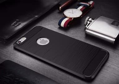SKALO iPhone 6/6S Armor Carbon Stødsikker TPU-cover - Rød