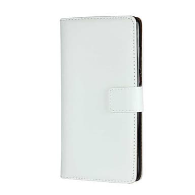 SKALO iPhone 11 Pro Max Flip Cover m. Pung i Ægte Læder - Hvid