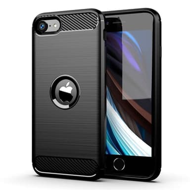 SKALO iPhone SE (2020/2022) Armor Carbon Stødsikker TPU-cover - Blå