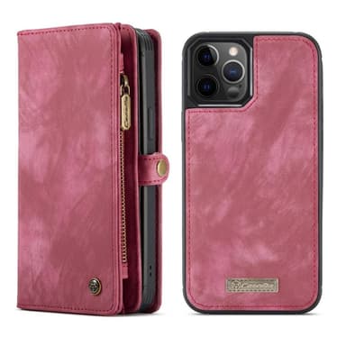 CASEME iPhone 12 Pro Max 2-i-1 Pung Telefonskal Rød