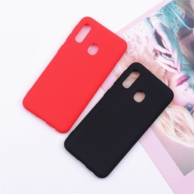 SKALO Samsung A20e Ultratynd TPU-skal - Rød
