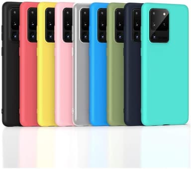 SKALO Samsung S20 Ultra Ultratynd TPU-skal - Pink