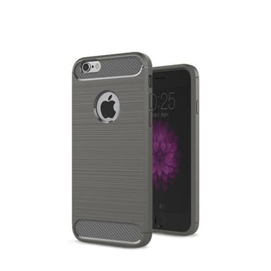 SKALO iPhone 6/6S Armor Carbon Stødsikker TPU-cover - Sort