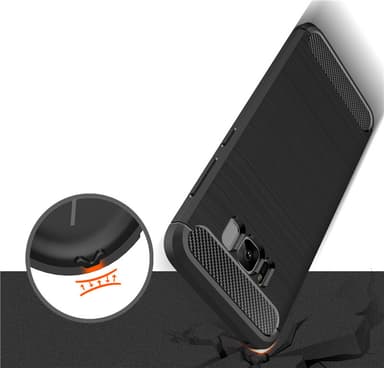 SKALO Samsung S8 Armor Carbon Stødsikker TPU-cover - Rød