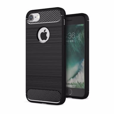 SKALO iPhone 7/8 Armor Carbon Stødsikker TPU-cover - Sort