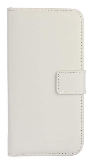 SKALO Samsung S9 Flip Cover m. Pung i Ægte Læder - Hvid