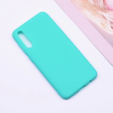 SKALO Samsung A50 Ultratynd TPU-skal - Turkis