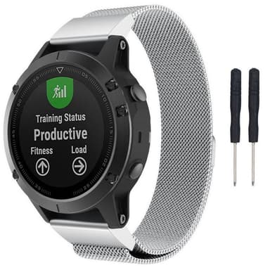 Milanese RSF stålarmbånd Garmin Fenix 3 / 5X / 5X Plus - sølv