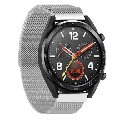 Milanese RSF Steel Huawei Watch GT / Magic / TicWatch Pro - Sølv