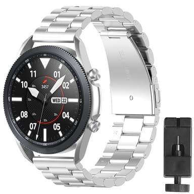 Armbånd rustfri stål Samsung Galaxy Watch 3 (45mm) - Sølv
