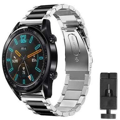 Huawei Watch GT2 rustfrit stål armbånd - sølv / sv