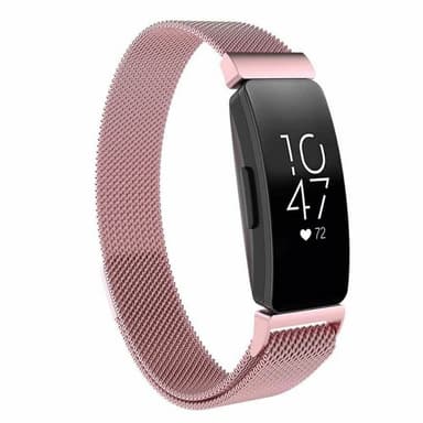 Milanese magnetiske armbånd FITBIT Inspire / Inspire HR - Pink