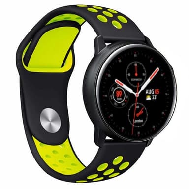 EBN armbånd Samsung Galaxy Watch Active 2 - Sort / Gul