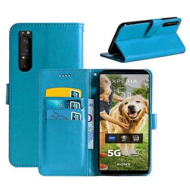 Wallet Cover 3-kort Sony Xperia 5 II  - Lyseblå