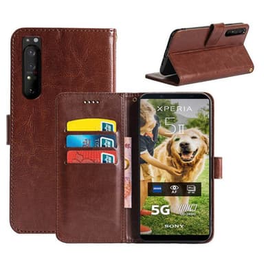 Wallet Cover 3-kort Sony Xperia 5 II  - brun