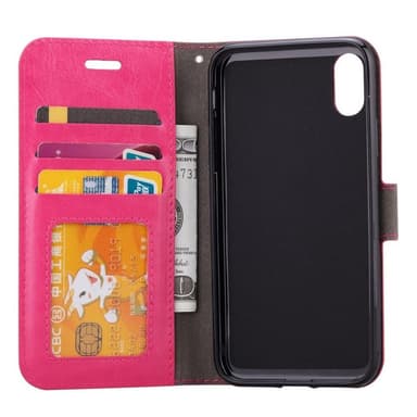Wallet 3-kort til Apple iPhone XS Max (6,5 ")  - lyserød