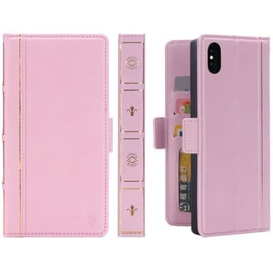 Retro wallet 2i1 Apple iPhone XS Max (6,5 ")  - lyserød