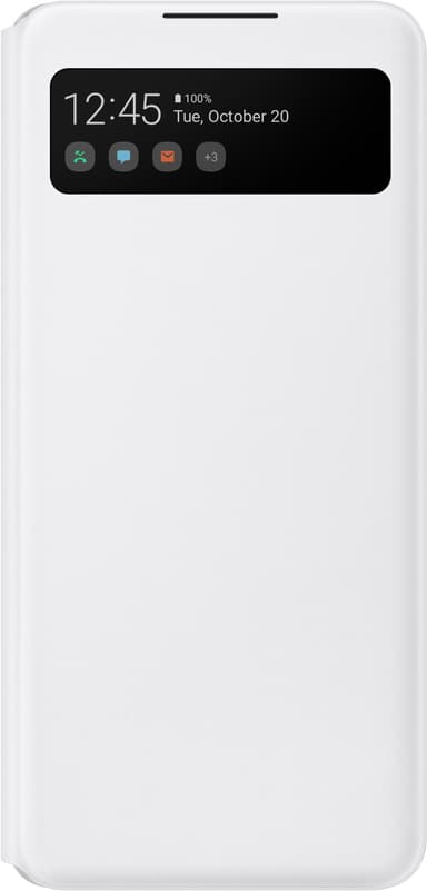 Samsung S View cover til Galaxy A42 (hvid)