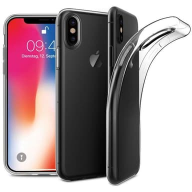 Silikone cover transparent Apple iPhone X / Xs