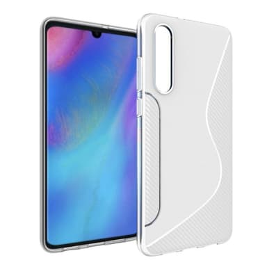 S-Line Silicone Cover til Huawei P30 (ELE-L29)  - gennemsigtig