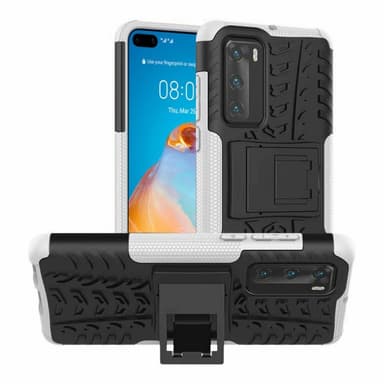 Stødbestandigt cover med stativ Huawei P40 (ANA-AN00)  - hvid