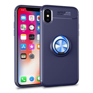 Slim Ring cover Apple iPhone XS Max (6,5 ")  - blå