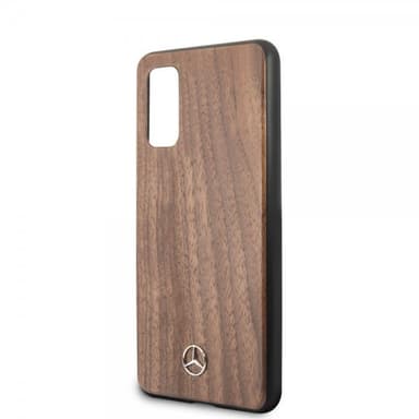 Mercedes Benz Samsung Galaxy S20 Cover Wood Line Brun