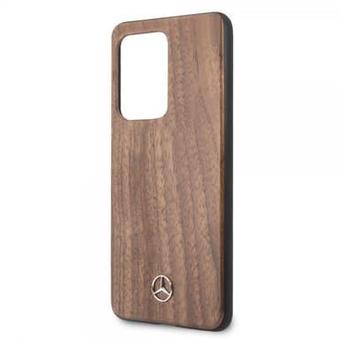 Mercedes Benz Samsung Galaxy S20 Ultra Cover Wood Line Brun