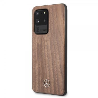 Mercedes Benz Samsung Galaxy S20 Ultra Cover Wood Line Brun
