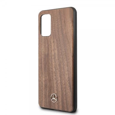 Mercedes Benz Samsung Galaxy S20 Plus Cover Wood Line Brun