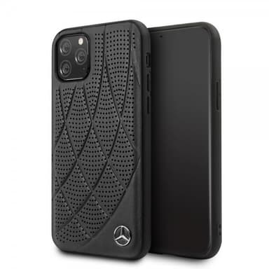Mercedes Benz iPhone 11 Pro Skal Perforerad Svart